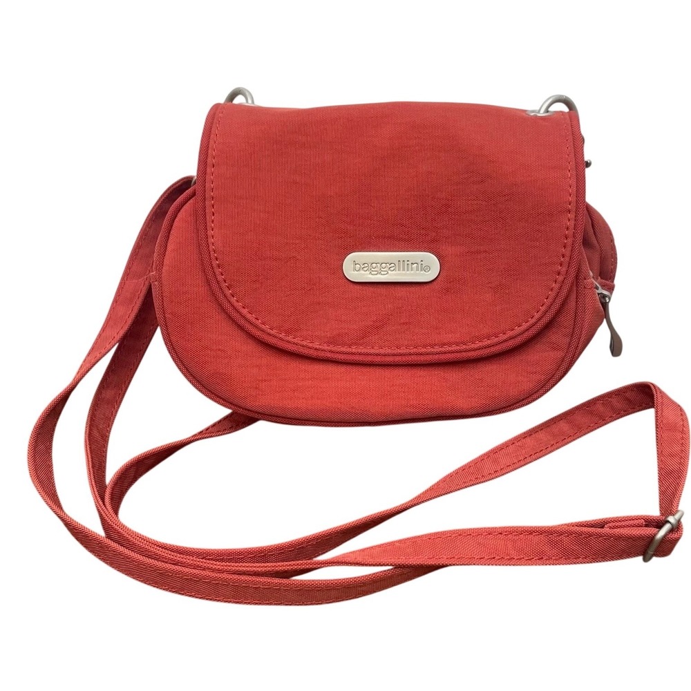 Baggallini Teenee Crossbody Bag Terracotta Nylon Convertible Travel Belt Bag